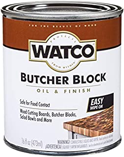 Watco 241758 Butcher Block Oil & Finish, Clear