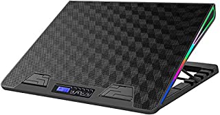 AICHESON RGB Laptop Cooling Cooler Pad for 15.6-17.3 Inch Notebook 1 Fan Heavy Coolers Pads, 2 USB Ports, AA2