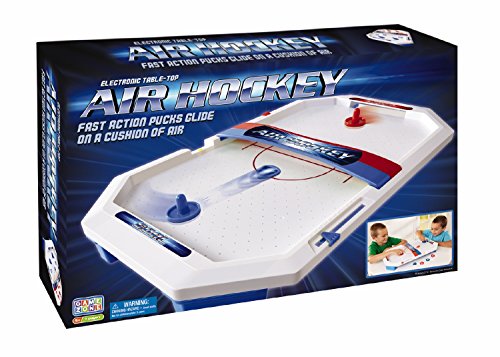 International Playthings Game Zone - Electronic Table-Top Air Hockey - Fast-Paced Sports Fun in an Easily Portable Battery-Operated Rink for Ages 5 and Up