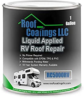 RC5000RV Liquid RV Roof Coating & RV Roof Repair (1 Gallon)