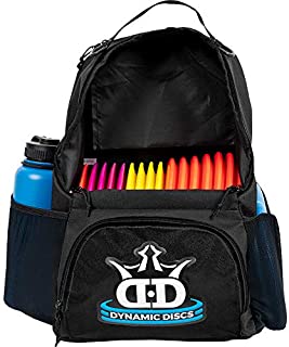 Dynamic Discs Cadet Disc Golf Backpack | Black/Black | Frisbee Disc Golf Bag with 17+ Disc Capacity | Introductory Disc Golf Backpack | Lightweight and Durable | Discs NOT Included