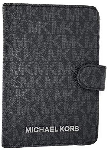 Michael Kors Jet Set Travel Passport Case Wallet (Black PVC 2019)