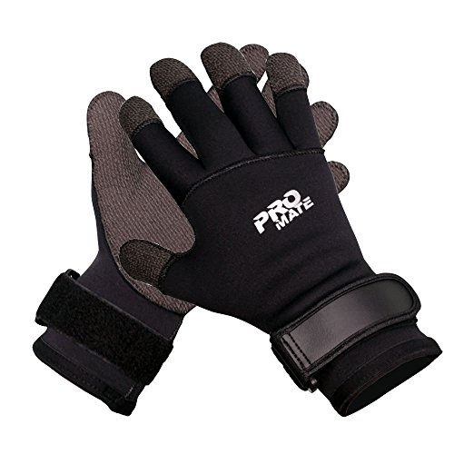 Promate Scuba Dive 3mm Neoprene Cold Water Kevlar Gloves, Large