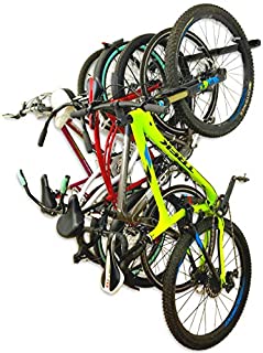 StoreYourBoard Bike Storage Rack, Holds 5 Bicycles, Home and Garage Organizer, Adjustable Wall Hanger Mount