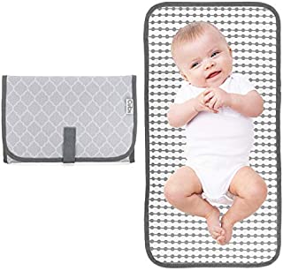 Baby Portable Changing Pad, Diaper Bag,Travel Mat Station, Grey Compact