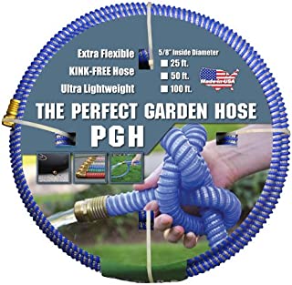 Tuff-Guard The Perfect Garden Hose, Kink Proof Garden Hose Assembly, Blue, 5/8