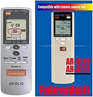 Replacement for Fujitsu Air Conditioner Remote Control for Model AR-DL10 AR-DL12 ASU18C1 ASU18R1 ASU24C1 ASU24R1 ASU30C1 ASU18T ABU22 ABU30 ABU36 (Display in Fahrenheit Only)