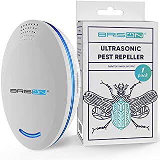 BRISON Ultrasonic Pest Repeller Plug-in Control Electronic Insect Repellent Gets Rid Mosquito Bed Bugs Roach Spiders Fleas Mice Ants Fruit Fly (1)