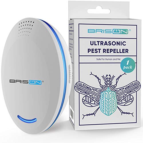 BRISON Ultrasonic Pest Repeller Plug-in Control Electronic Insect Repellent Gets Rid Mosquito Bed Bugs Roach Spiders Fleas Mice Ants Fruit Fly (1)