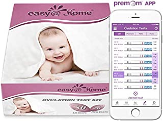 Easy@Home 50 Ovulation Test Strips and 20 Pregnancy Test Strips Combo Kit, (50 LH + 20 HCG)