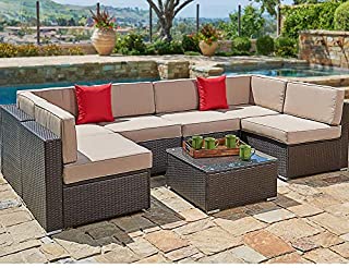 SUNCROWN Outdoor Patio Furniture Sofa Set