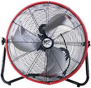 MaxxAir HVFF 20S REDUPS Shroud Floor Fan, 20-Inch, Red