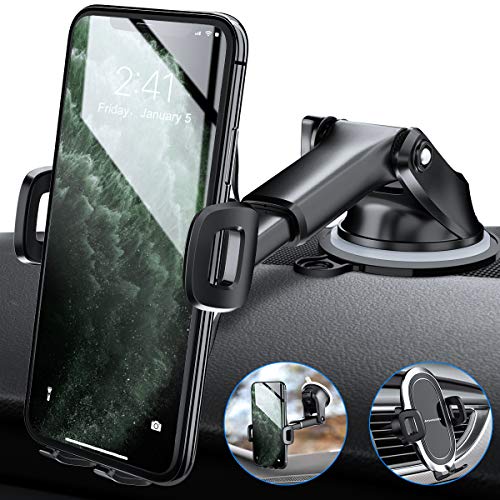 Amwanan Car Phone Mount, One-Touch Cell Phone Holder