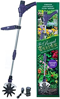 THE ROYAL WEEDER Lightweight Electric Tiller and Cultivator with Rechargeable Battery and Charger