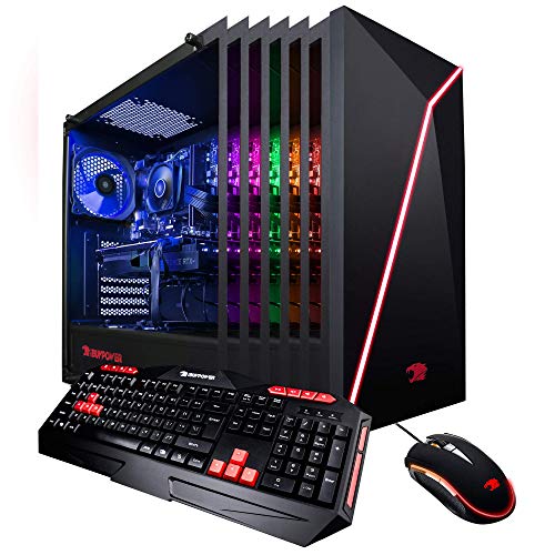 iBUYPOWER Enthusiast Gaming PC Computer Desktop Slate 107A (AMD Ryzen 3 3200G 3.6GHz, Radeon RX 560 2GB, 8GB DDR4, 1TB HDD, WiFi & Windows 10) Black