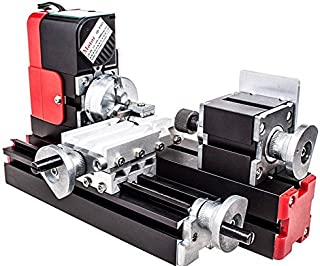 chuangsheng Mini Lathe Machine,12V Miniature Metal Multifunction Lathe Machine DIY 20000Rev/min 45135mm