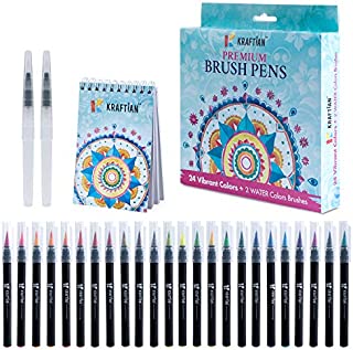 Kraftian Watercolor Brush Pens Set