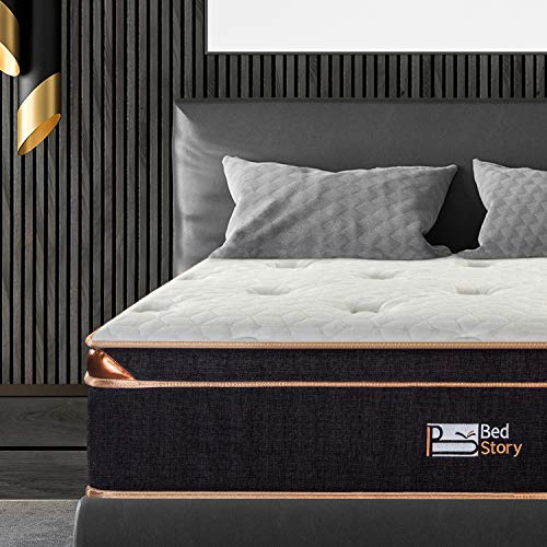 BedStory 12 Inch Gel Hybrid Mattress Queen