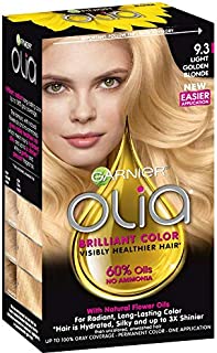 Garnier Olia Ammonia-Free Brilliant Color Oil-Rich Permanent Hair Color, 9.3 Light Golden Blonde (1 Kit) Blonde Hair Dye