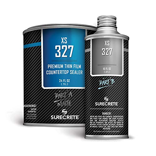 Concrete Countertop Sealer Matte Finish Food Safe Water Based (100 ft²) 1 Quart Kit XS-327