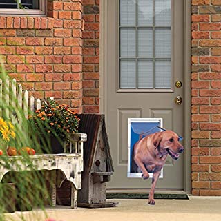 Ideal Pet Products Deluxe Aluminum Pet Door with Telescoping Frame, Extra Large, 10.5