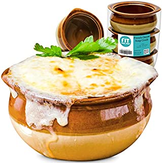 [6 Pack] 10 Oz French Onion Soup Crock