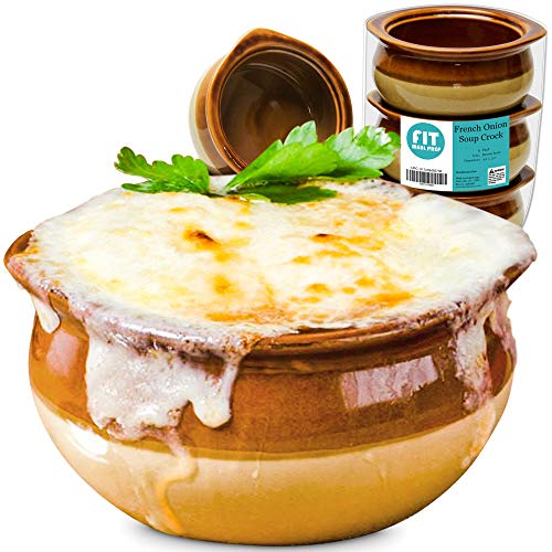 [6 Pack] 10 Oz French Onion Soup Crock