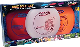 Innova Disc Golf Set  Driver, Mid-Range & Putter, Comfortable DX Plastic, Colors May Vary (3 Pack)