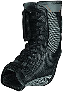 Compression Ankle Brace - Shock Doctor 849 Ultra Gel Lace Up Ankle Support - Black, Medium - Includes 1 Brace