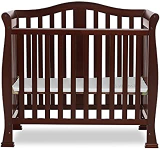 Dream On Me Addison 4-in-1 Convertible Mini Crib in Espresso, Greenguard Gold Certified