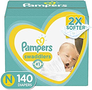 Diapers Newborn 140 Count - Pampers Swaddlers Disposable Baby Diapers