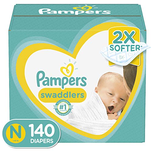 Diapers Newborn 140 Count - Pampers Swaddlers Disposable Baby Diapers