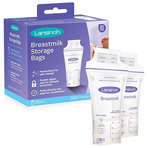 Lansinoh Breastmilk Storage Bags, 100 count