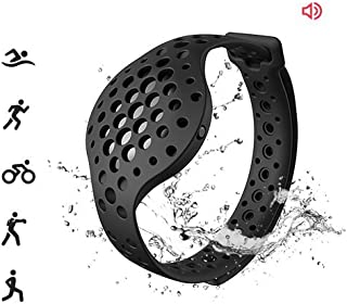 3D Fitness Tracker & Real Time Audio Coach, Moov Now:Swimming Running Water Resistant Activity Calories Tracker with Sleep Monitor, Bluetooth Smart Wristband for Android and iOS, Stealth Black