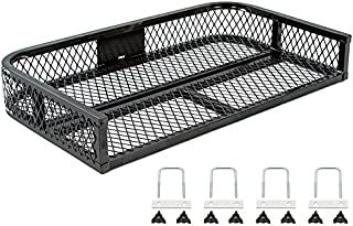 Black Widow ATVRB-3922 ATV Rear Rack-Mounted Steel Mesh Surface Cargo Storage Basket