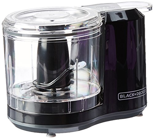 BLACK+DECKER 1.5-Cup Electric Food Chopper, Improved Assembly, Black, HC150B