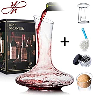 YouYah Wine Decanter with Drying Stand