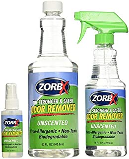 ZORBX Unscented Multipurpose Odor Remover Safe for All, Carpet , Hardwood , Tile , Fabric Odor Eliminator, No Perfumes or Fragrances, Stronger and Safer Odor Remover Works Instantly (Value Pack)