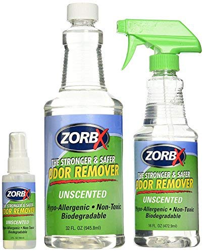 ZORBX Unscented Multipurpose Odor Remover Safe for All, Carpet , Hardwood , Tile , Fabric Odor Eliminator, No Perfumes or Fragrances, Stronger and Safer Odor Remover Works Instantly (Value Pack)