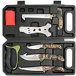 MOSSY OAK Field Dressing Kit, Portable Butcher Game Processor Set (8-piece)