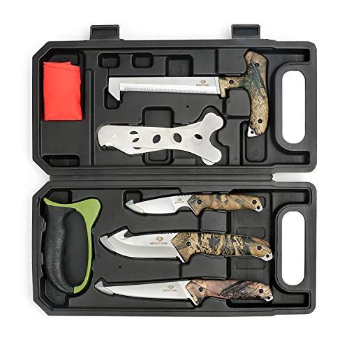 MOSSY OAK Field Dressing Kit, Portable Butcher Game Processor Set (8-piece)