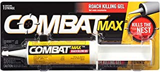 Combat Max Roach Killing Gel for Indoor and Outdoor Use, 1 Syringe, 2.1 Ounces