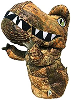 dinofactory T-Rex Golf Head Cover Driver Headcover (Wood Brown)