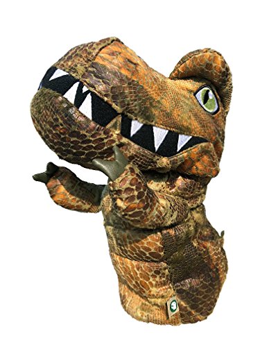 dinofactory T-Rex Golf Head Cover Driver Headcover (Wood Brown)