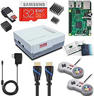 Vilros Raspberry Pi 3 Retro Arcade Gaming Kit with 2 Classic USB Gamepads