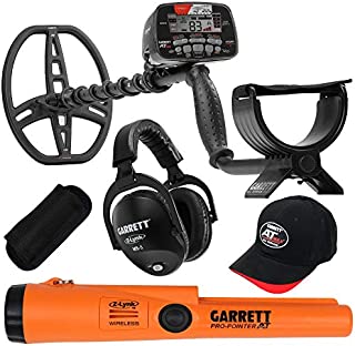 Garrett AT MAX Waterproof Metal Detector, MS-3 Wireless Headphones and Pro-Pointer AT Z-Lynk Pinpointer