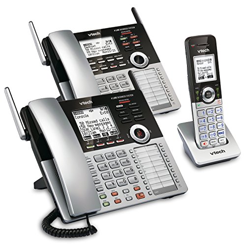 VTech 4-Line Small Business Phone System - Office Starter Bundle with 1 CM18445 Main Console, 1 CM18245 Deskset & 1 CM18045 Handset