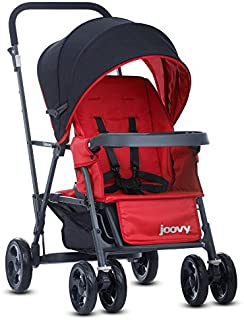 Joovy Caboose Graphite Stand On Tandem Stroller, Red