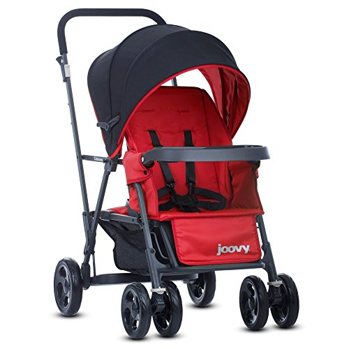 Joovy Caboose Graphite Stand On Tandem Stroller, Red