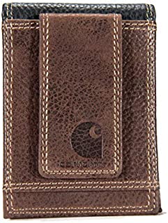 Carhartt Men's Standard Front Pocket Wallet, Rugged - Brown & Black, One Size